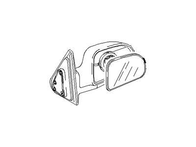 Hyundai 87610-26000-CA Mirror Assembly-Outside Rear View, LH
