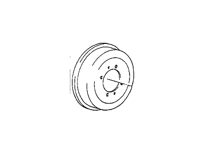 Hyundai 58411-33100 Drum Assembly-Rear Brake