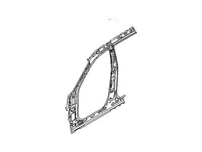 Hyundai 71202-0W000 Pillar Assembly-Front Inner, RH