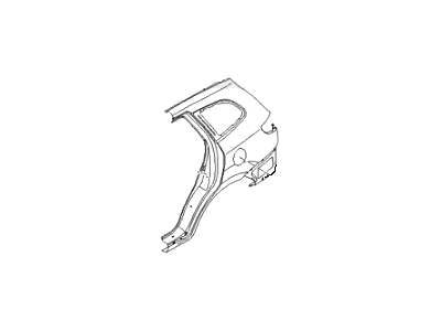 Hyundai 71504-0WC50 Panel Assembly-Quarter Outer, RH