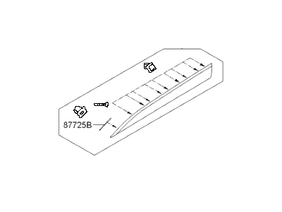 Hyundai 87721-2S000 Garnish Assembly-Front Door Side, LH