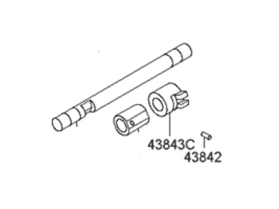 Hyundai 43880-28600 Shaft Assembly-Control