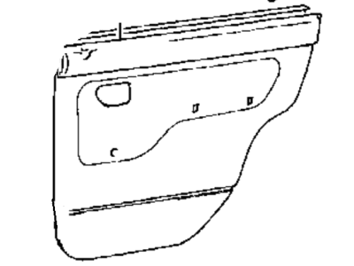 Hyundai 83231-22000 Weatherstrip-Rear Door Belt Inside LH