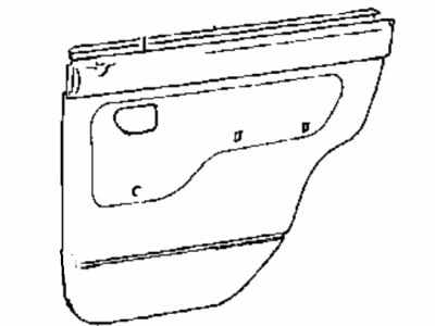 Hyundai 83241-22000 Weatherstrip-Rear Door Belt Inside RH