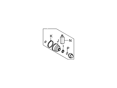 Hyundai 49584-3Q700 Damper Kit-Front Axle Dynamic, LH