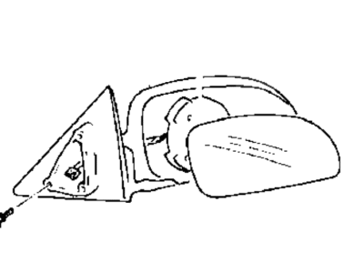 Hyundai 87606-27750-CA Mirror Assembly-Outside Rear View, RH