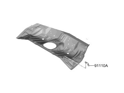 Hyundai 65511-IB000 PANEL ASSY-REAR FLOOR, FRT