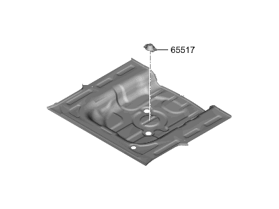 Hyundai 65513-AA031 Panel Assembly-Rear Floor, RR