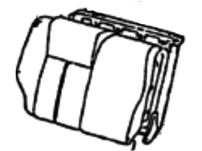 Hyundai 89370-24750-FAE Rear Seat Back Cover, Left
