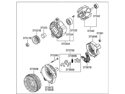 Hyundai 37300-22600 Generator Assembly