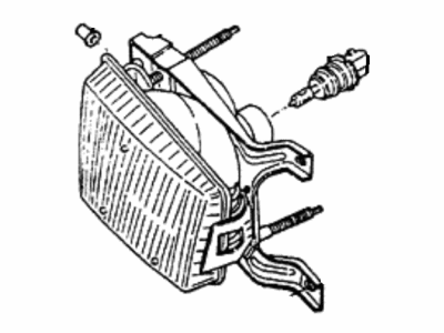Hyundai 92101-21153 Headlamp Assembly, Left