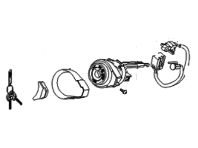 Hyundai 81920-3LD50 Cylinder Assembly-Steering & Ignition Lock
