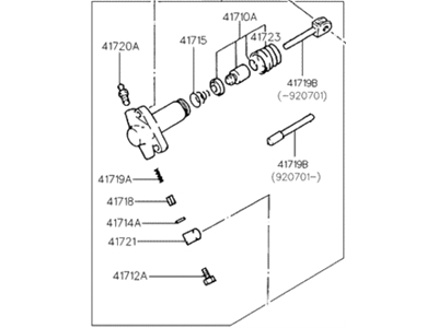 Hyundai 41440-22000 Cylinder Assembly-Clutch Release