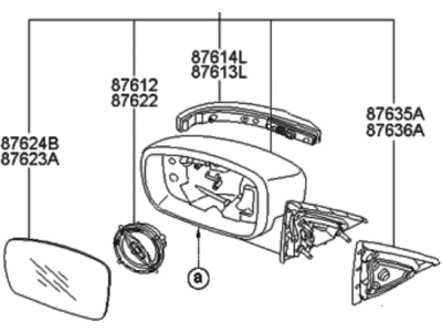 Hyundai 87620-3M400 Mirror Assembly-Outside Rear View, RH