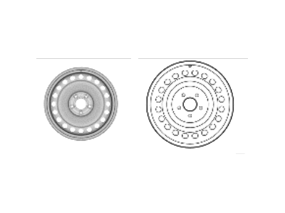 Hyundai 52919-P2200 WHEEL ASSY-TEMPORARY