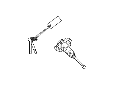 Hyundai 81970-B1A00 Door Key Sub Set, Left
