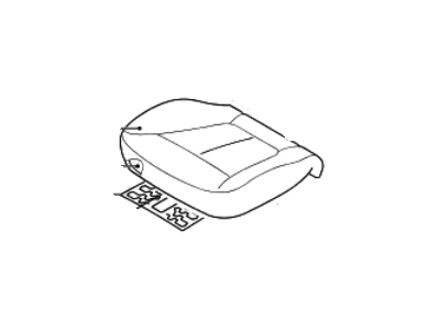Hyundai 88100-2B300-J4U Cushion Assembly-Front Seat, Driver