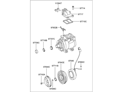 Hyundai 97701-2C100 Compressor Assembly