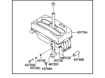 Hyundai 46742-25700 Lever-Gear Shift