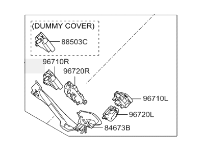 Hyundai 96710-2V400-PD5 Steering Remote Control Switch Assembly