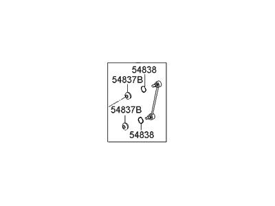 Hyundai 55530-2H000 Link Assembly-Rear Stabilizer