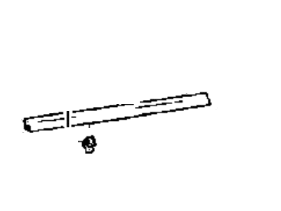 Hyundai 82220-34100 Weatherstrip Assembly-Front Door Belt Outside RH