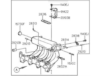 Hyundai 28310-26010 Manifold Assembly-Intake