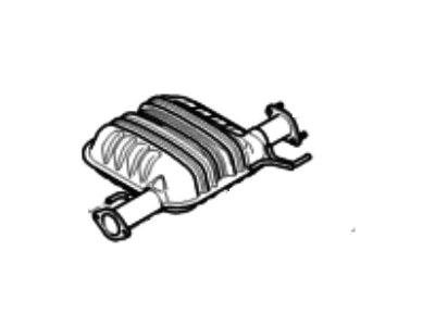 Hyundai 28650-4D101 Center Muffler Assembly