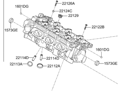 Hyundai 544G5-3LA0A Head Sub Assembly-Cylinder, RH