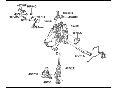 Hyundai 46700-3V700 Lever Assembly-Automatic Transmission