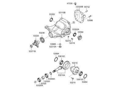 Hyundai 53000-47400 Carrier Assembly-Differential