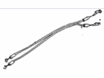 Hyundai 81492-2D000 Rear Door Side Lock Cable Assembly, Right