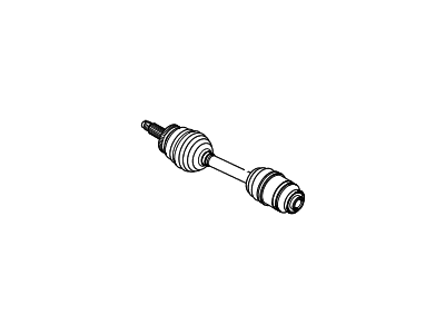 Hyundai 49500-0W510 Shaft Assembly-Drive, RH
