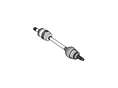 Hyundai 49500-0W010 Shaft Assembly-Drive, LH