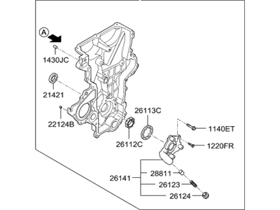 Hyundai 21350-2B702 Cover Assembly-Timing Chain