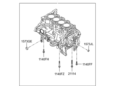 Kia 211002E050 Block Assembly-Cylinder