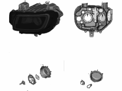 Hyundai 92101-K2160 Headlamp Assembly, Left