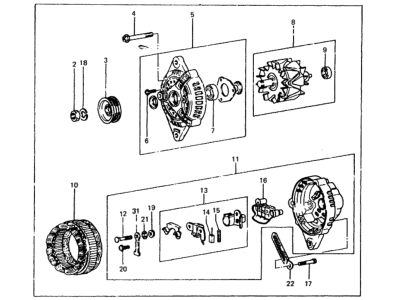 Hyundai 37300-21350 Generator Assembly
