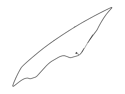 Hyundai 82411-2M010 Glass-Front Door Window, LH