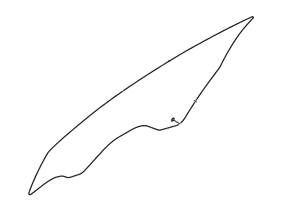 Hyundai 82421-2M010 Glass-Front Door Window, RH