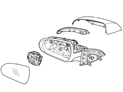 Hyundai 87620-G3230 Mirror Assembly-Outside RR View, RH