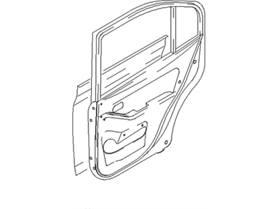 Hyundai 77004-2D020 Panel Assembly-Rear Door, RH