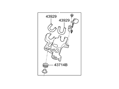 Kia 4392032200 Bracket Assembly-Shift Cable