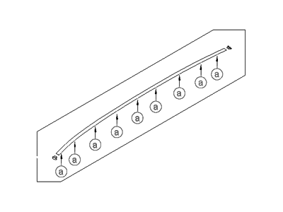 Hyundai 87231-2B000 Garnish Assembly-Roof Side, LH