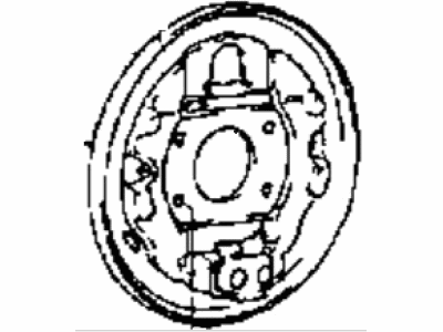 Hyundai 58252-33501 Plate Assembly-Rear Brake Back, RH
