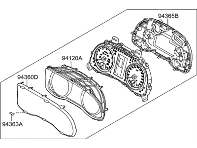 Hyundai 94021-F3020 Cluster Assembly-Instrument