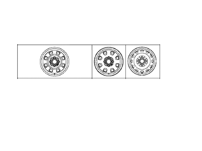 Hyundai 52910-25200 Steel Wheel Assembly