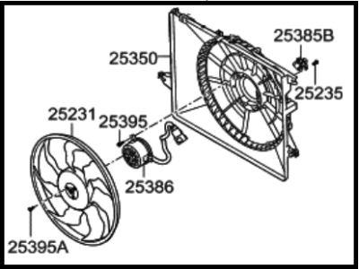 Hyundai 25380-1U100 Blower Assembly