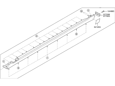 Hyundai 87752-D2000 Moulding Assembly-Side Sill, RH