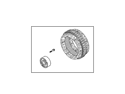 Hyundai 37330-37400 Bracket & Stator Assembly- Front